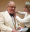 Immediate Past Governor Monique ISEBAERT-LEEMANS presents the insignia to the new Governor,<br>Dr. phil. Jean-Paul Hoffmann, Governor 2024-2025 Audience du Président International